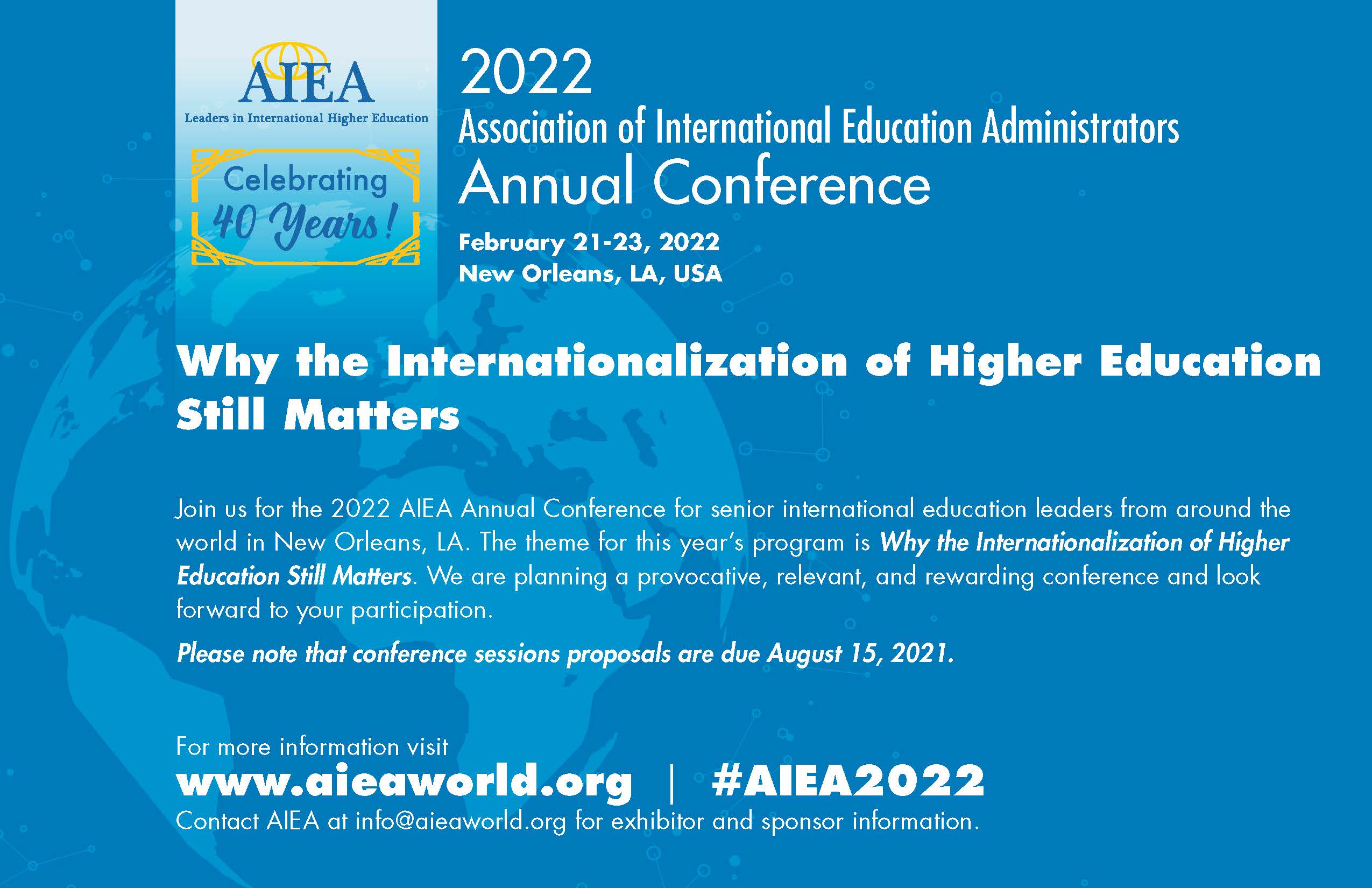 AIEA 2022 – Association of international Education Administrators